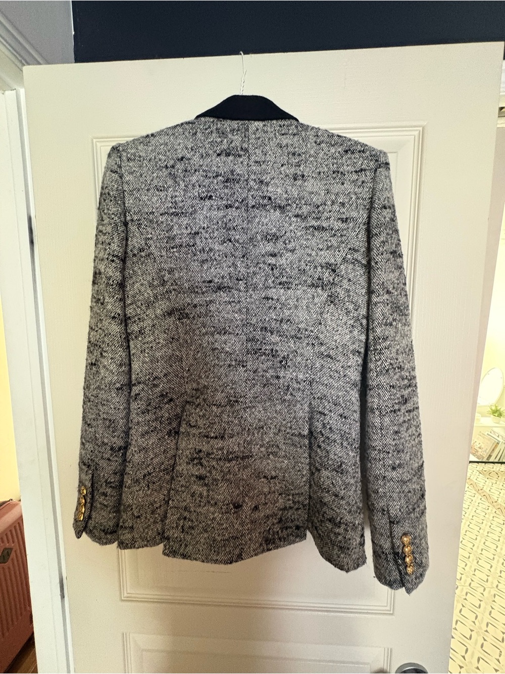 Smythe les Vestes beautiful jacket ! Tailored Black & Gray Women size 6 - Picture 7 of 7